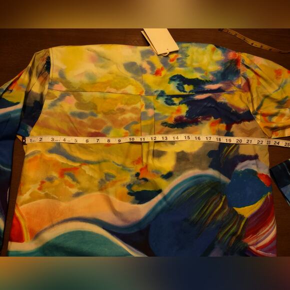 Ulla Johnson Holland Retails $590 Abstract-Print Cotton Wrap Jacket Size 4 - Picture 14 of 16